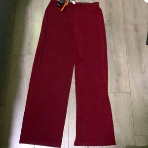Wide leg ox blood colour pants. BNWT